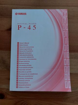 Piano Digital Yamaha P-45 con Soporte