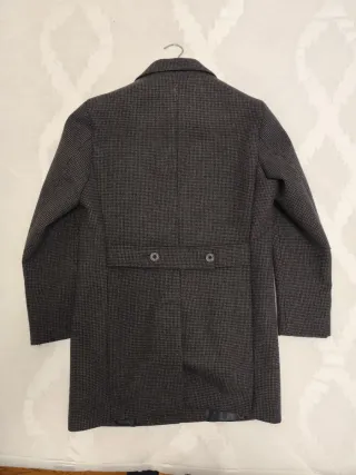 Cappotto uomo grigio e nero