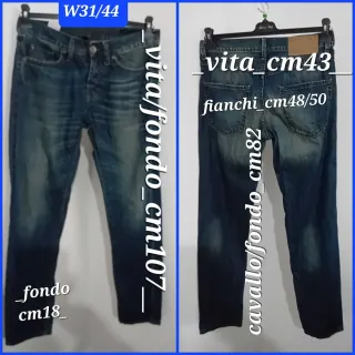 Jeans Benetton W31/44 Blu