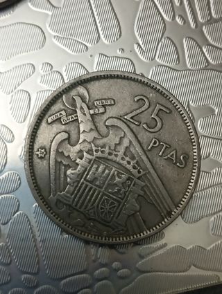 2 Monedas 25 Ptas 1957 Estrella 59 y 75 20€/unidad