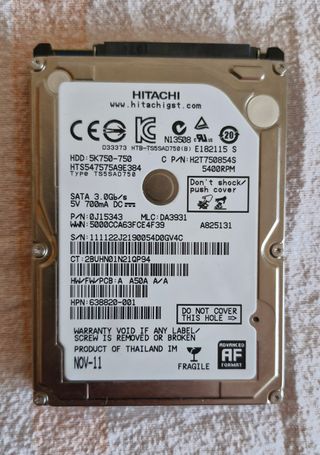 Disco Duro Hitachi 750GB SATA