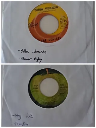 THE BEATLES - Lote 3 discos single (VER DESCRIP.)