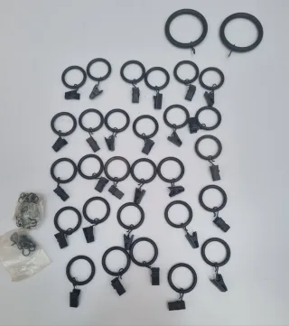 Anillas cortina IKEA SYRLING metal clip