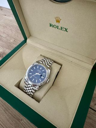 Reloj Rolex Automático Acero y Azul