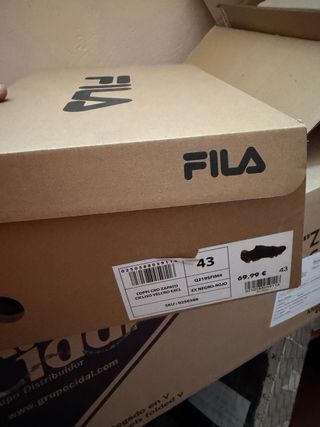 Zapatillas Ciclismo Fila Negras