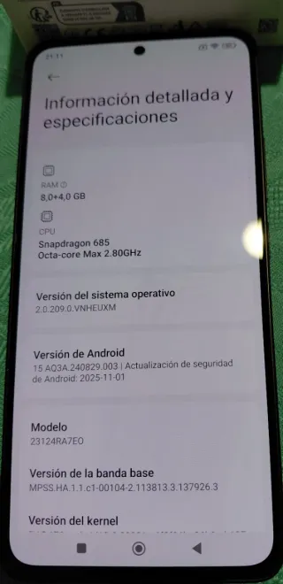 Xiaomi Redmi not 13 4G Negro. Como nuevo.