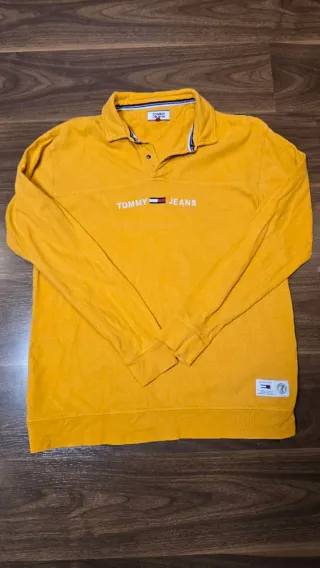 Tommy Jeans Yellow Polo Shirt – Classic Long