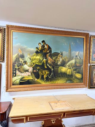 Gran pintura estilo costumbrista,