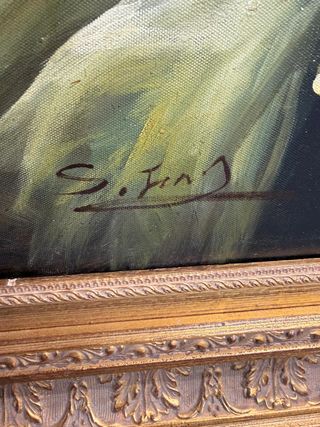 Gran pintura estilo costumbrista,