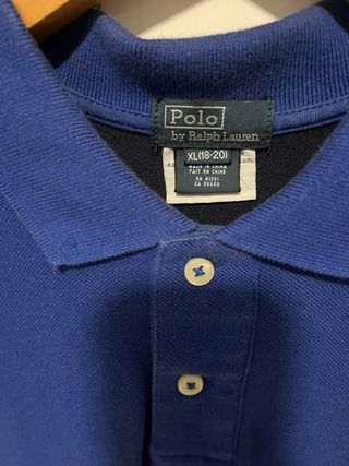 Polo Ralph Lauren Azul Talla XL (18 años )