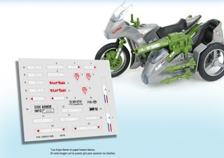 Gi Joe repro pegatinas Silver Mirage