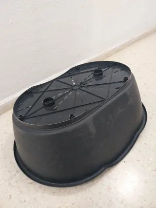 Cama para perro negra