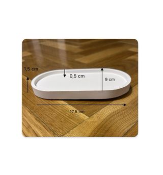 Base ovale per vasi o candele