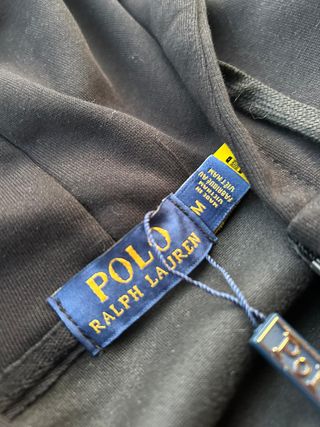 Felpa Ralph Lauren Nera con Zip