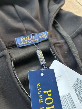 Felpa Ralph Lauren Nera con Zip