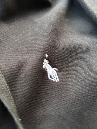 Felpa Ralph Lauren Nera con Zip