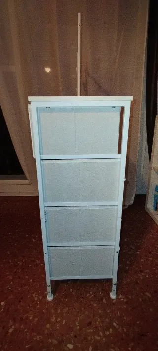 Mueble Blanco 3 en 1 con Colgador