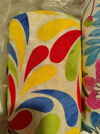 Telas de loneta con estampado floral