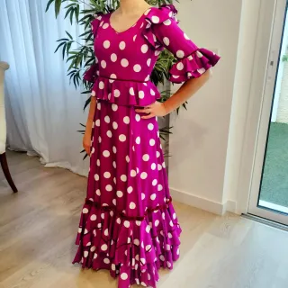Traje Flamenca Niña Lunares 12 años