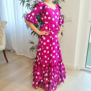 Traje Flamenca Niña Lunares 12 años