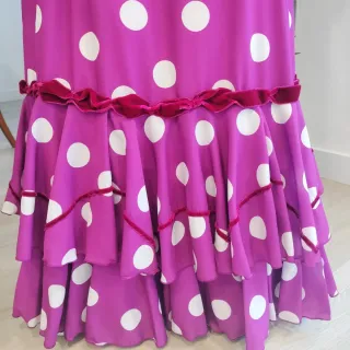 Traje Flamenca Niña Lunares 12 años