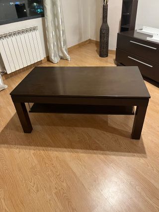 Mesa baja elevable de madera