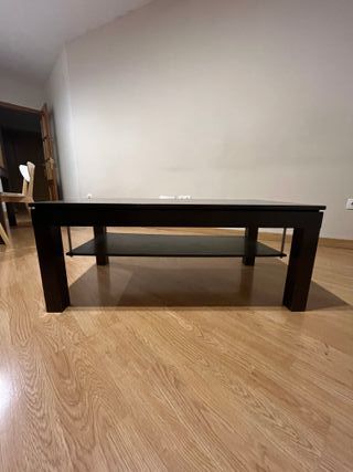 Mesa baja elevable de madera