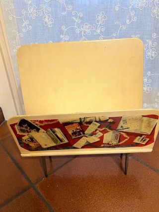 Portariviste vintage con stampa nave