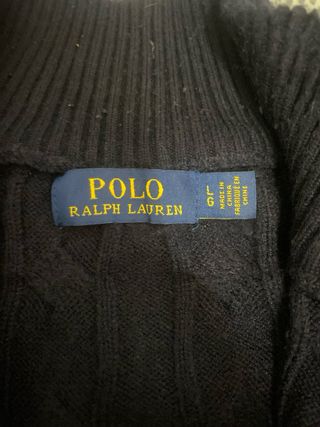 Jersey Polo Ralph Lauren Azul Cable Knit