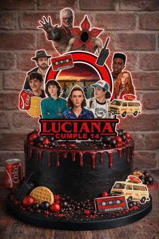 Adorno Tarta Personalizado Stranger Things