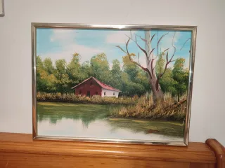 Cuadro Óleo sobre lienzo Paisaje Natural 40x30cm