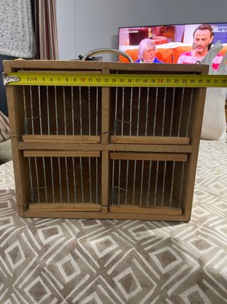 Jaula de transporte para pájaros