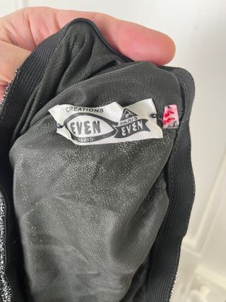 Falda Larga Vintage Plateada Talla S