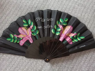 Abanicos pintados a mano
