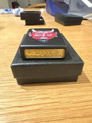 Zippo Old Nick Devil Nero Opaco