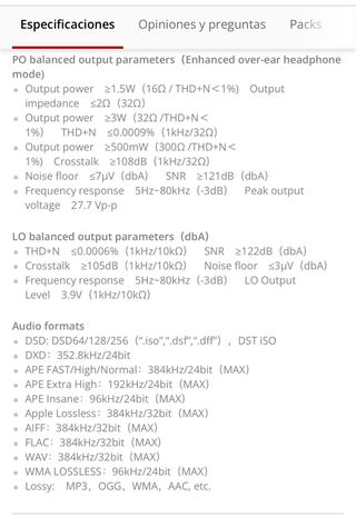Reproductor Fiio M17 Negro - Excelente Estado