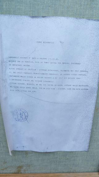 Quadro olio paesaggio villaggio italiano