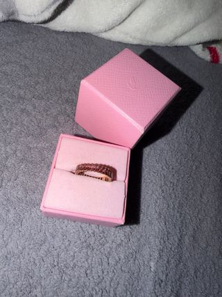 Anillo Swarovski Matrix Baguette Rosa