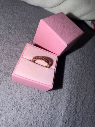 Anillo Swarovski Matrix Baguette Rosa
