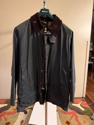 Barbour Beaufort Wax Jacket (sage, 44) - BNWT