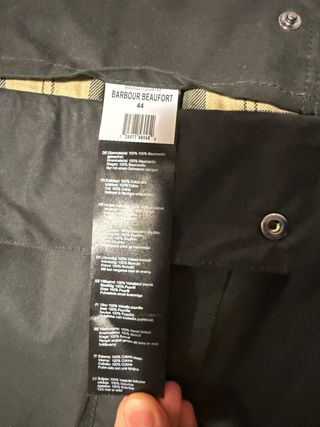 Barbour Beaufort Wax Jacket (sage, 44) - BNWT