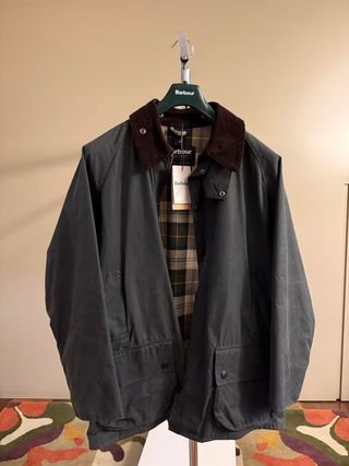 Barbour Beaufort Wax Jacket (sage, 44) - BNWT