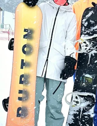 Chaqueta Snow Burton Blanca Talla L