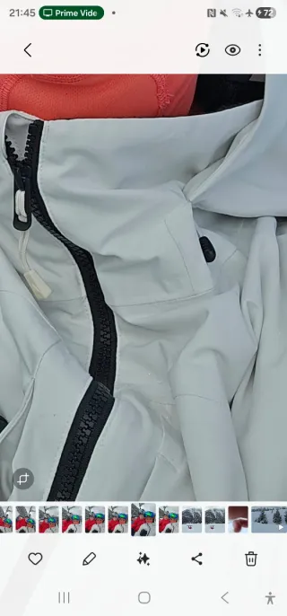 Chaqueta Snow Burton Blanca Talla L