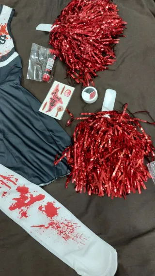Vestito Carnevale Bambina Zombie + Accessori