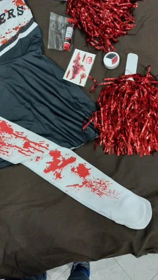 Vestito Carnevale Bambina Zombie + Accessori