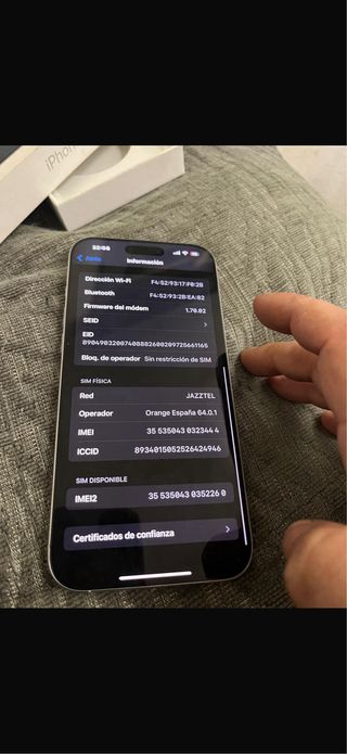 iPhone 16 Pro Max 256 GB Blanco