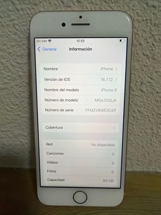 iPhone 8 Plata - Buen Estado
