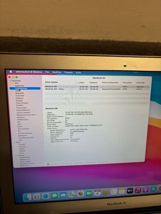 MacBook Air A1405 Argento