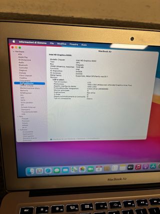 MacBook Air A1405 Argento